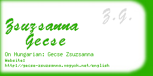 zsuzsanna gecse business card
